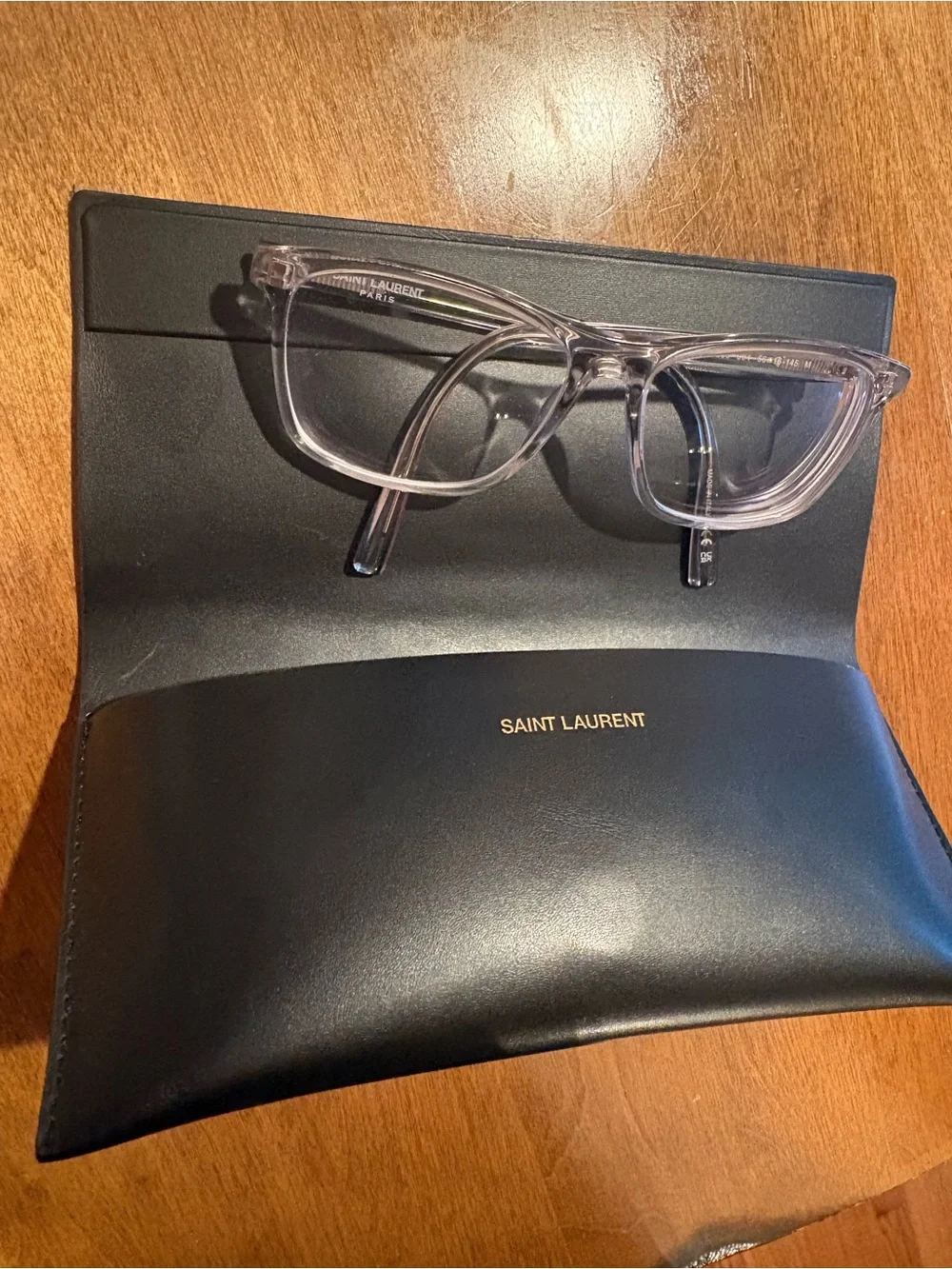 Saint Laurent Transparent Clear Frame Glasses